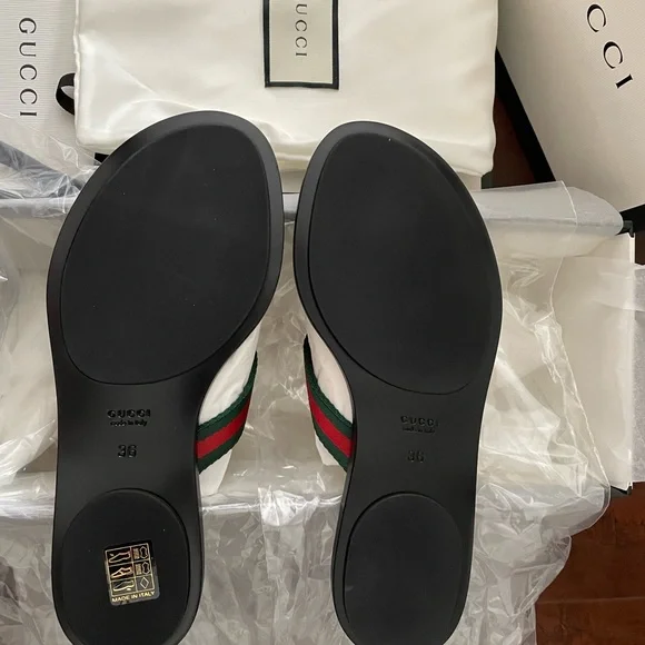 📌SOLD📌NEW Authentic Gucci Sandal 🩴 Black leather with Buckle. Size 36 - Picture 3 of 8